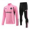 Inter Miami CF Quarter Zip Sweatshirts Anzüge Suit 2023-24 Rosa Für Herren